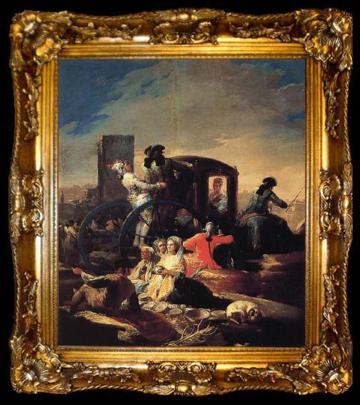 framed  Francisco Goya Crockery Vendor, ta009-2